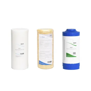 AQVA vaihtosuodatinpaketti - humus, haju, maku 10 tuuman BB / L-koko
