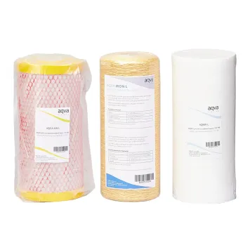 AQVA vaihtosuodatinpaketti - mangaani, rauta 10 tuuman BB / L-koko