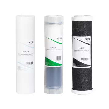 Kit de filtres de rechange compatible notamment avec les appareils de filtration Robust et AQVA Pure.