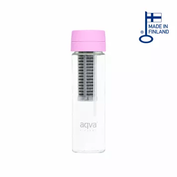 AQVA BOTTLE suodattava juomapullo 0,4 litraa, pinkki