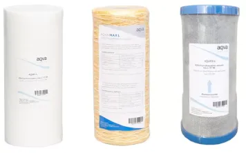 AQVA vaihtosuodatinpaketti - bakteerit, humus 10 tuuman BB / L-koko
