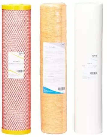 AQVA vaihtosuodatinpaketti - mangaani, rauta 20 tuuman BB / XL-koko