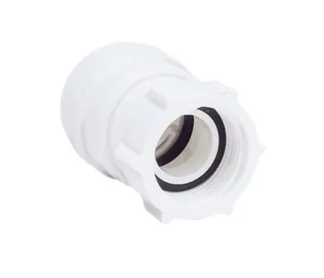 John Guest 15 mm liitin - 1/2 tuumaa BSP kierre