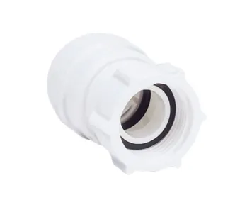 John Guest 15 mm liitin - 3/4 tuumaa BSP kierre